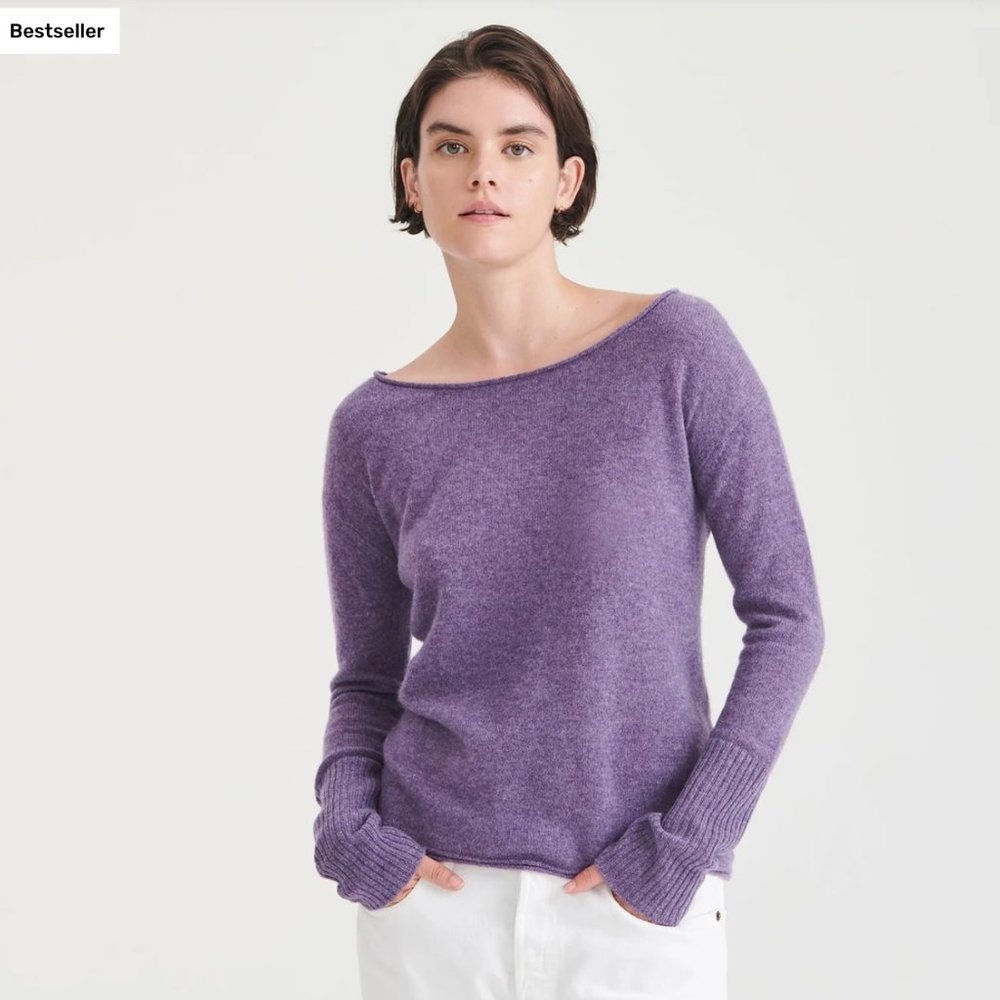 Naadam Cashmere Boatneck Sweater